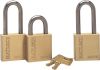 38x25mm SHACKLE W/PROOF BRASS PADLOCK