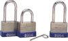 40x45mm LAMINATED STEEL 3No COMBINATION PADLOCK