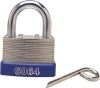 46x25mm LAMINATED STEEL 4No COMBINATION PADLOCK