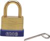 40x25mm LAMINATED BRASS 3No COMBINATION PADLOCK