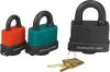 45mm PU COAT LAM. STEEL PADLOCK-RED