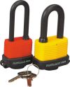 54mm PU COAT LAM. STL LSPADLOCK-YELLOW