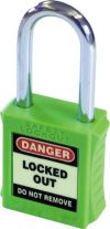 SAFETY PADLOCK KEYED DIFFERENTLY GREEN