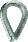 3mm HEART SHAPED WIRE ROPE THIMBLE (PK-4)
