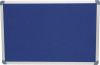 EXECUTIVE FELT NOTICE BOARD 900x600mm BLUE/AL TRIM