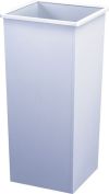 METAL 48LTR LIGHT GREY WASTE BIN