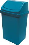 50LTR SWING TOP BIN BLUETEALE