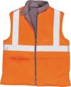 RT44 RAIL INDUSTRY HI-VIS BODY WARMER REVERS. MED