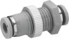 QR1 SERIES BULKHEAD PLUGCONNECTOR (PLASTIC) 6mm