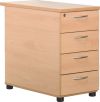 SATELLITE 4-DRAWER 600mmPEDESTAL BEECH