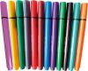 TRIANGULAR FIBRE TIPPED PENS (ASS. PACK 12)