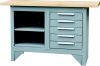 5-DRAWER CABINET & SHELVED WORKBENCH