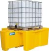 SSP 110 SINGLE POLY IBC SPILL PALLET C/W B/SPACE