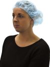 DISPOSABLE BOUFFANT CAP BLUE (PK-100)