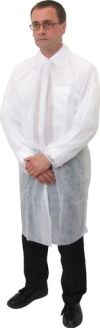 NON WOVEN VISITORS COAT (X/L) (PK-25)