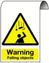 WARNING FALLING OBJECTS 500x300mm ALUMINIUM