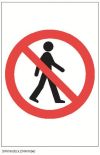 NO ADMITTANCE SYMBOL 200x300mm RIGID