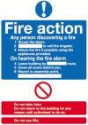 FIRE ACTION (STANDARD) 210x148mm S/ADH