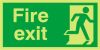 FIRE EXIT RUNNING MAN RIGHT 150x300mm PHOTOLUM S/A