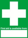 FIRST AID IS AVAILABLE FROM 400x300mm RIGID