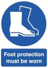 FOOT PROTECTION MUST BE WORN 297x210mm RIGID