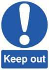 KEEP OUT 400x300mm RIGID