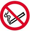 NO SMOKING (SYMBOL) 200x200mm RIGID