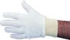 LADIES BLEACHED WHITE K/W STOCKINETTE GLOVES SZ.7