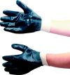 H/D NITRILE COATED K/W GLOVE BLUE SZ.9
