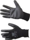 TUFFLITE BLACK NYLON LINED PU COATED GLOVES SZ.10
