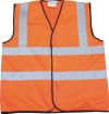 HI-VIZ WAISTCOAT 2BB & B(EN471) ORANGE-X/X/LARGE