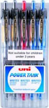 UNIBALL POWER TANK RETRACTABLE BALL PEN (PK-5)