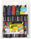 POSCA MARKER MEDIUM BULLET TIP PC-5M ASSORTED PK 6