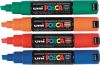 POSCA MARKER BROAD CHISEL TIP PC-8K ASSORTED PK 4