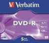 DVD+R 4.7GB 120MIN 16X SLIM JEWEL CASE (PK-5)