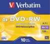 DVD+RW 4.7GB 120MIN 4X JEWEL CASE (PK-10)