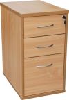 WINDSOR 3-DRAWER 600mm DESK HIGH PED BEECH