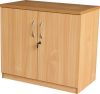 WINDSOR 725mm DESK HIGH CUPBOARD 1-SHELF BEECH